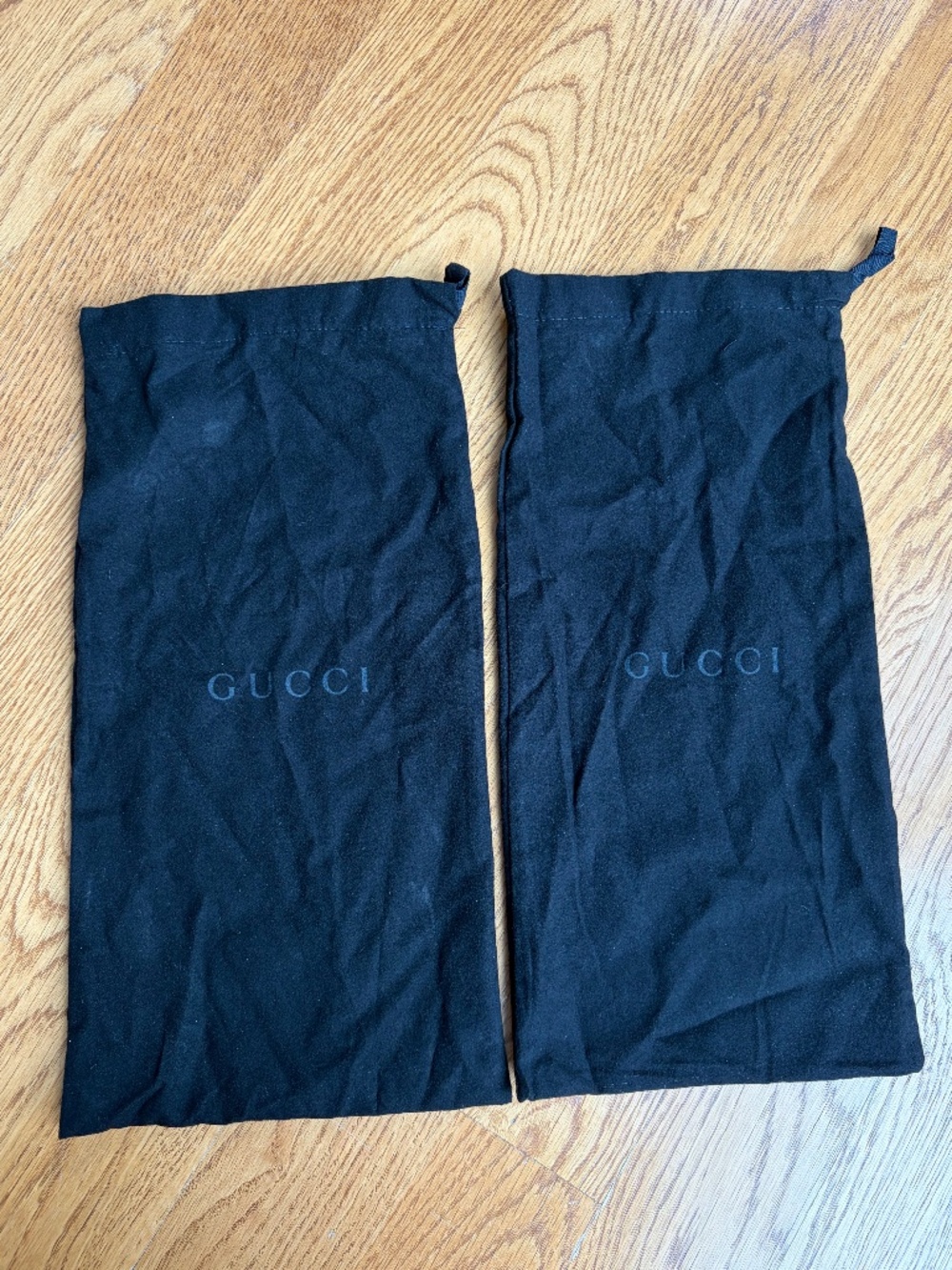 Gucci shoe dust bags pair Black